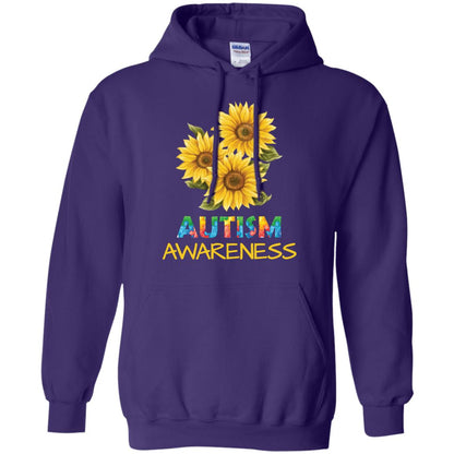 Autism Awareness Sunflower Shirt Purple