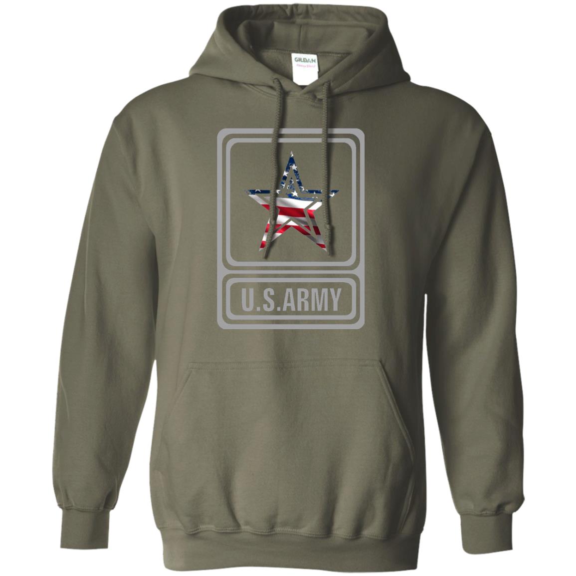 United States Army Original Us Flag T-shirt Military Green