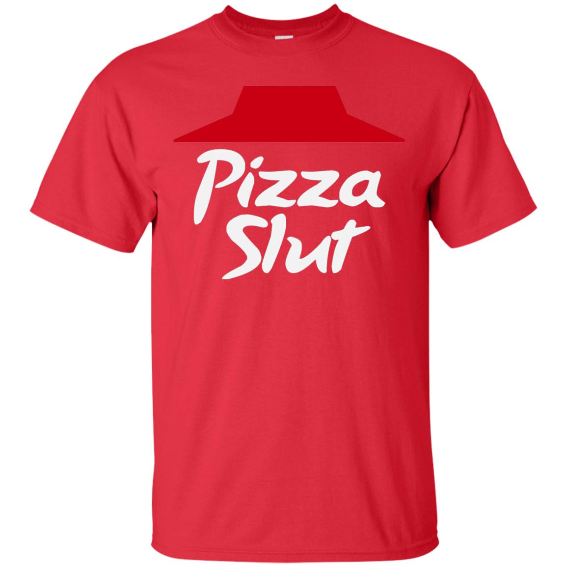 Pizza Slut Pizza Lovers Funny Adult Humor T-shirt Red