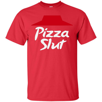 Pizza Slut Pizza Lovers Funny Adult Humor T-shirt Red