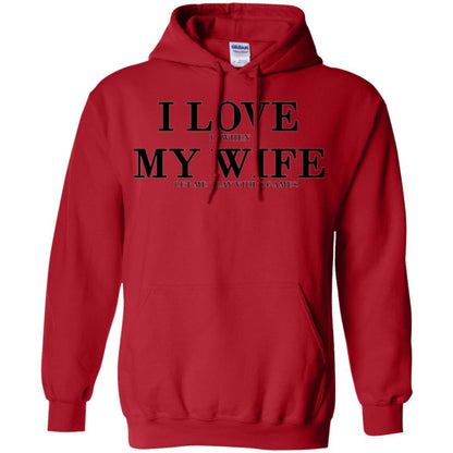 Husband T-shirt I Love It When My Wife Let Me Play Video Games Red