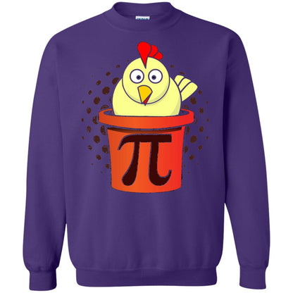 Chicken Pot Pi Funny Math T-shirt Purple