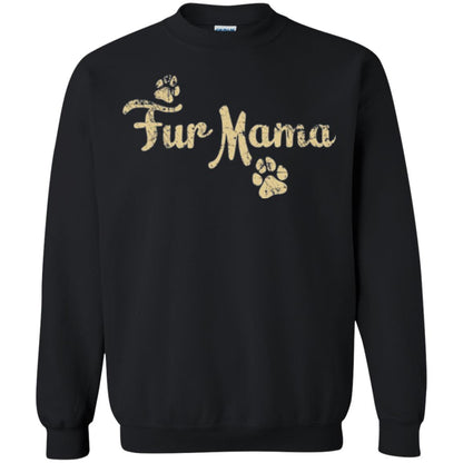 Fur Mama Mommy Love Dog T-shirt Black