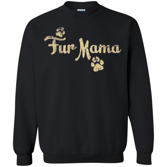 Fur Mama Mommy Love Dog T-shirt Black