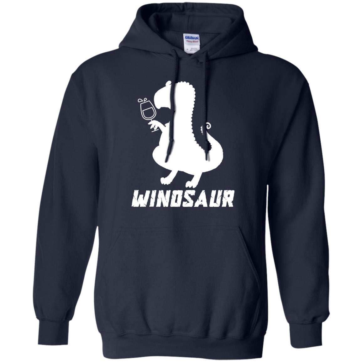 Drinking Party T-shirt Winosaur Wine Dinosaur Navy