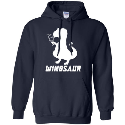 Drinking Party T-shirt Winosaur Wine Dinosaur Navy