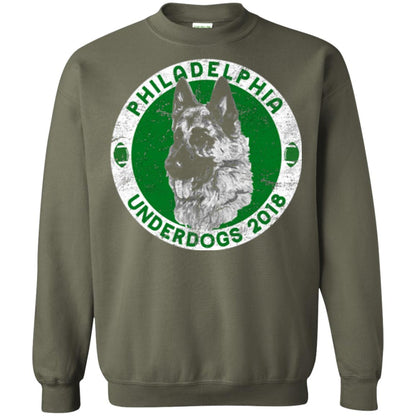 Dog Lover T-shirt Philadelphia Underdogs 2018 Distressed Military Green