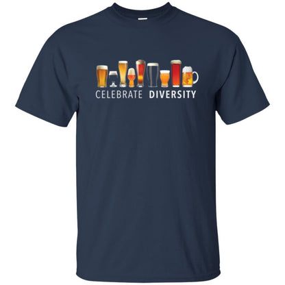 Beer Lover T-shirt Celebrate Diversity Navy