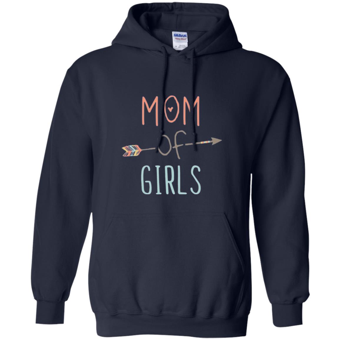 Mommy T-shirt Mom Of Girls Navy