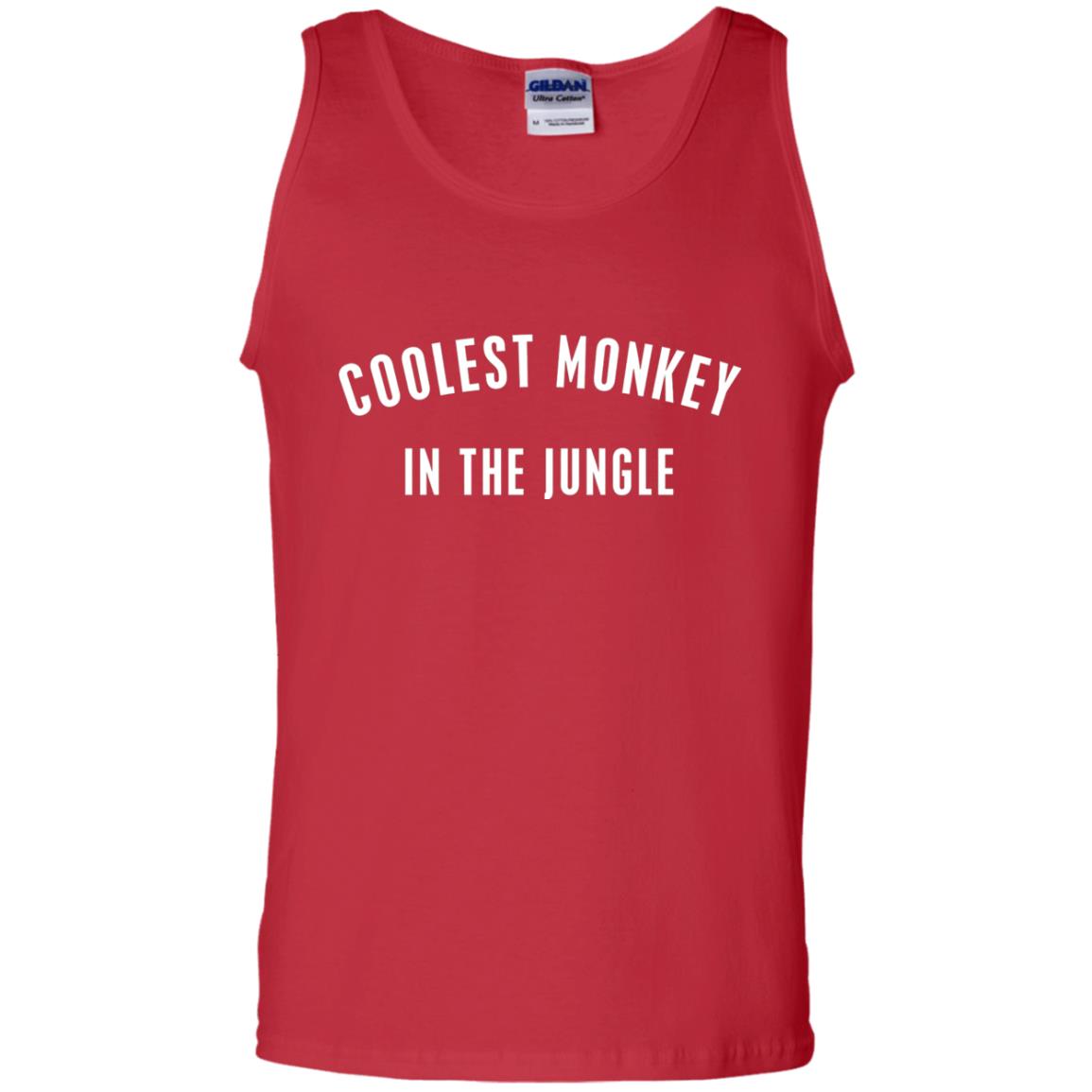 Monkey T-shirt Coolest Monkey In The Jungle Red
