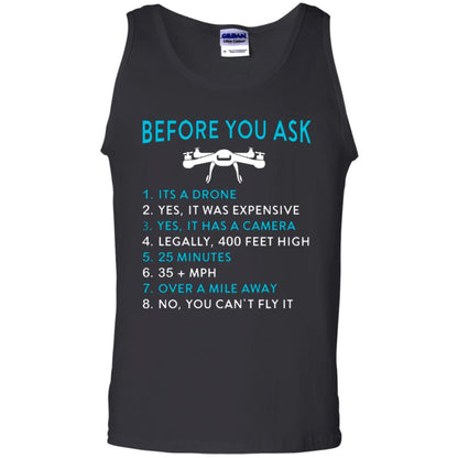 Funny Drone T-shirt Before You Ask Black