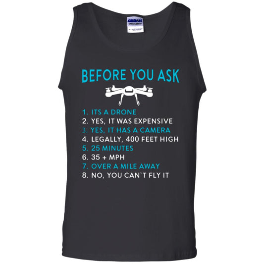 Funny Drone T-shirt Before You Ask Black