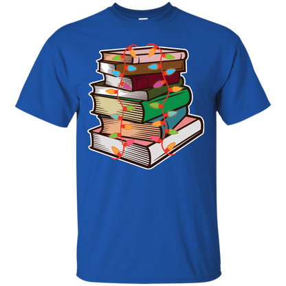 Fairy Lights Christmas Gift T-shirt Book Lover Royal