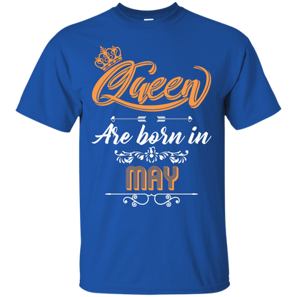 Brithday T-Shirt Queen Are Born In May Royal