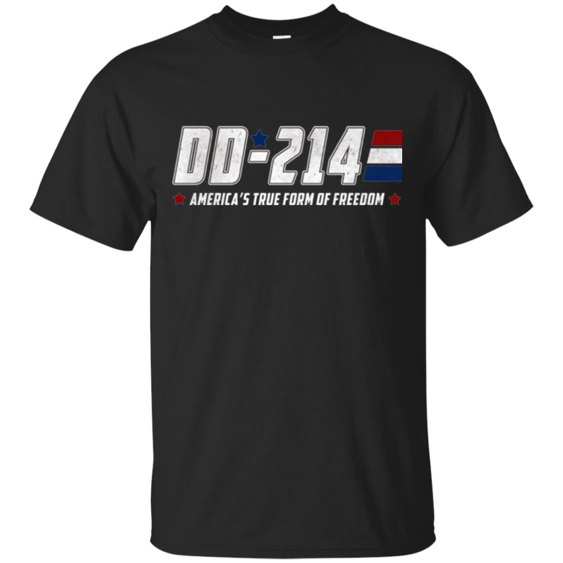 Military T-shirt Dd-214 America_s True Form Of Freedom Black