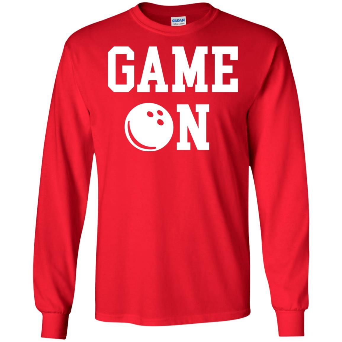 Bowler T-shirt Game On Bowling T-shirt Red