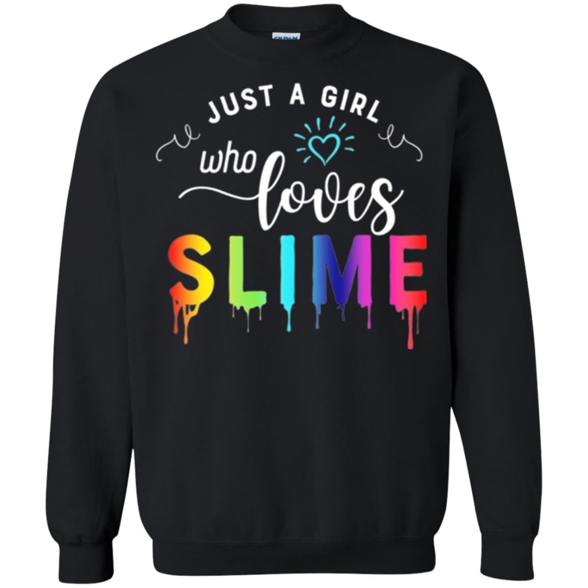Slime Lover T-shirt Just A Girl Who Loves Slime Black
