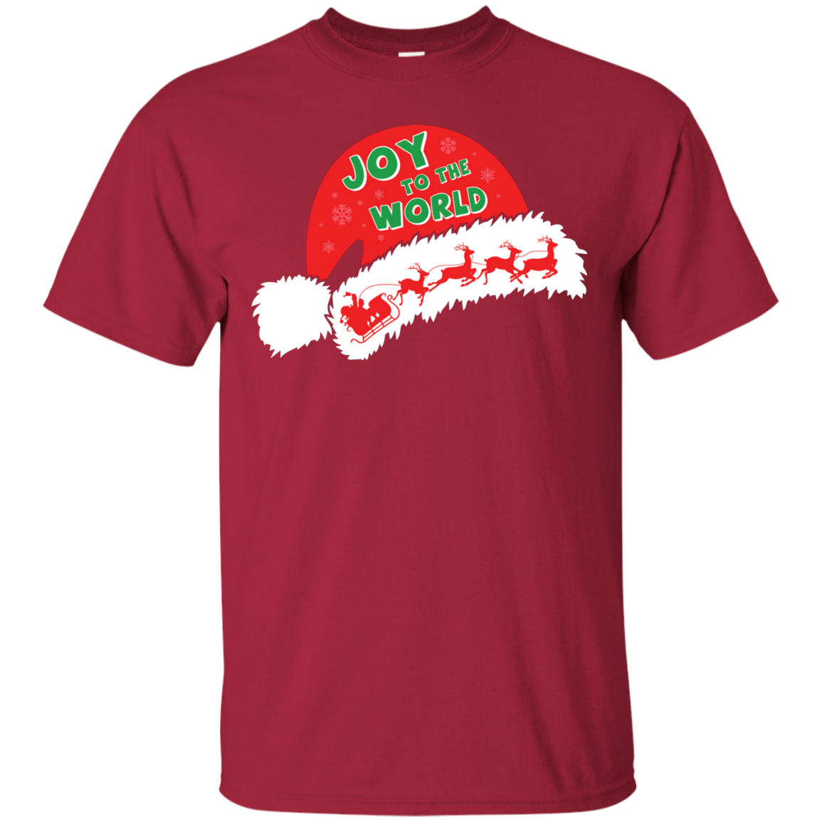 Christmas T-shirt Joy To The World Cardinal