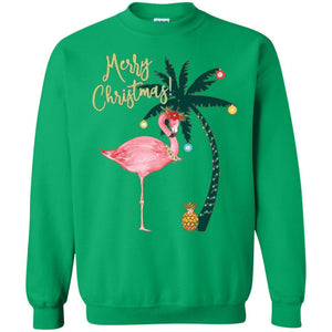 Christmas T-shirt Flamingo Merry Christmas