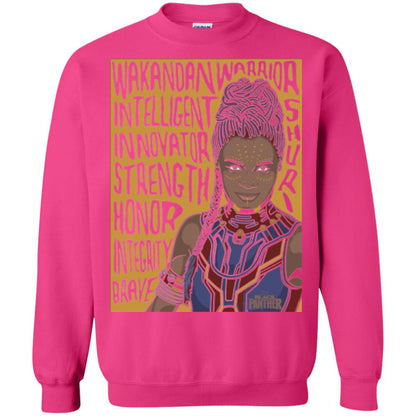 Black Panther Movie Shuri Word Art T-shirt Heliconia