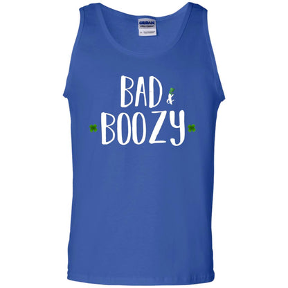 Bad And Boozy Funny Saint Patrick Day T-shirt Royal