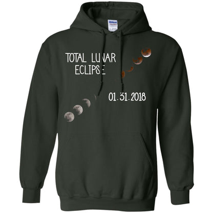 Total Lunar Eclipse 01-31-2018 Celebration Shirt Forest Green