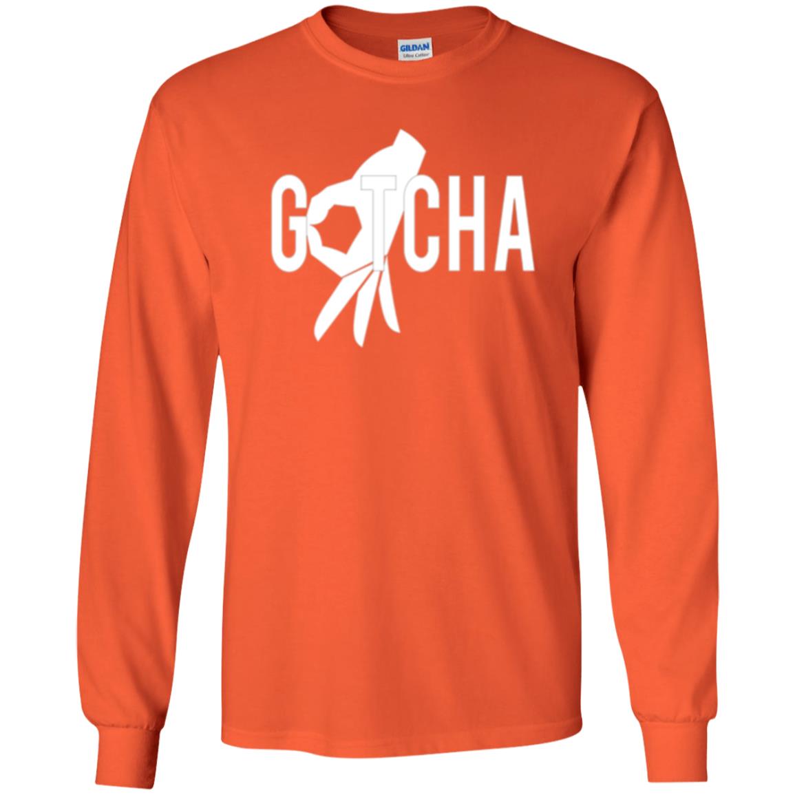 Gotcha Finger Circle Game T-shirt Orange