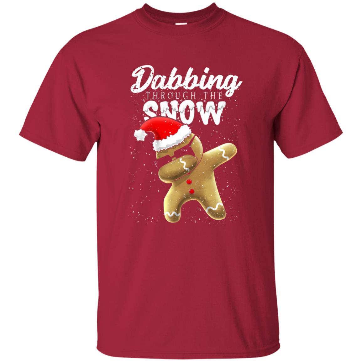 Dabbing Gingerbread T-shirt Dabbing Through The Snow Cardinal
