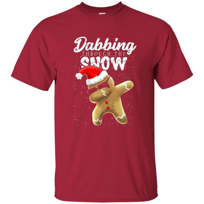 Dabbing Gingerbread T-shirt Dabbing Through The Snow Cardinal