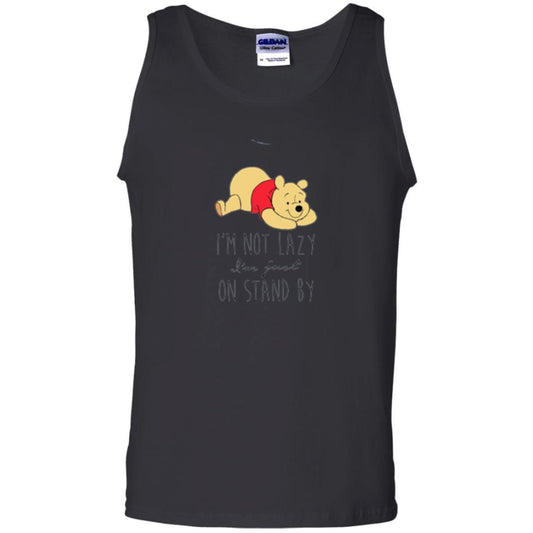 Bear Lover T-Shirt I'm Not Lazy I'm Just On Stand By Black Small