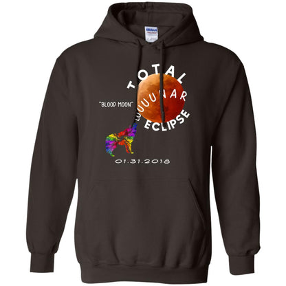 Best Total Lunar Eclipse Shirt 2018 Blood Moon T-shirt Dark Chocolate