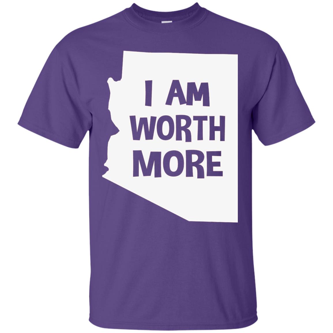 Arizona Teacher Shirt I Am Worth More Purple