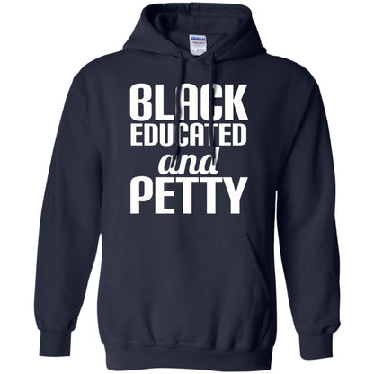 Petty Queen Juneteenth T-shirt Black Educated And Petty Navy