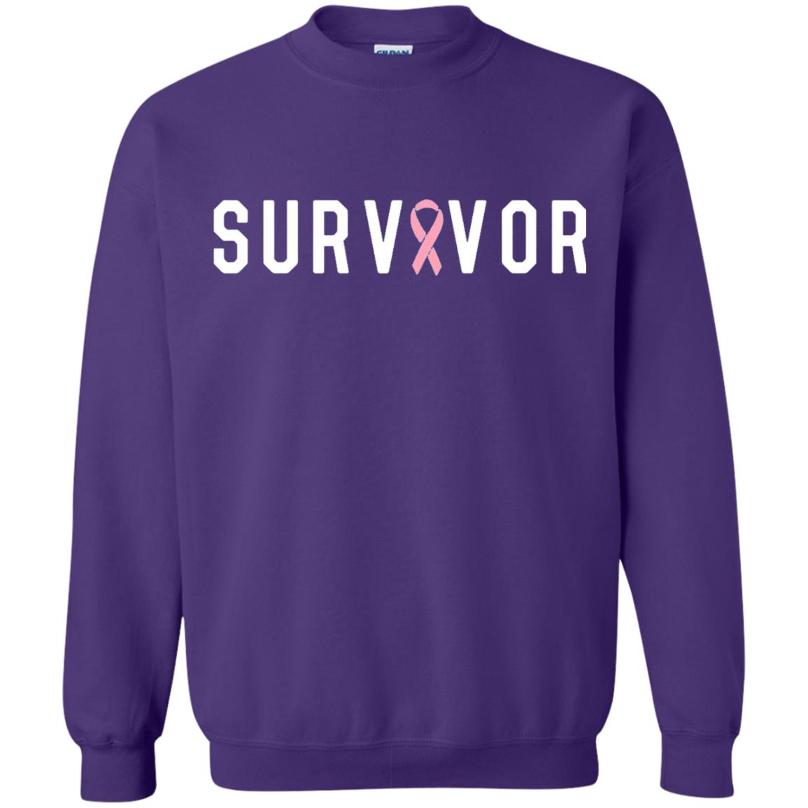 Breast Cancer Survivor We Did It T-shirt Pink Ribbon Purple