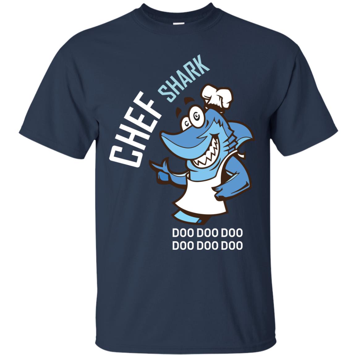 Chef Shark Doo Doo Doo Shirt For Cooker Navy