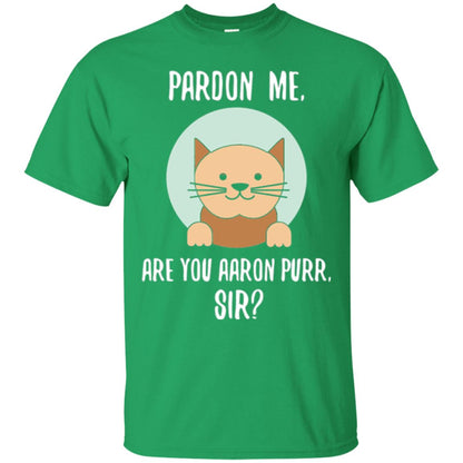 The Hamilton Cat T-shirt Pardon Me Irish Green