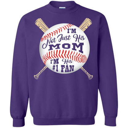 Baseball Mom Shirt Im Not Just His Mom Fan Purple