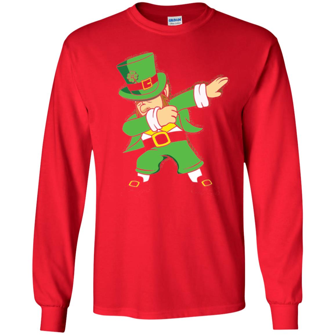 St. Patrick_s Day T-shirt Irish Dabbing T-shirt Red