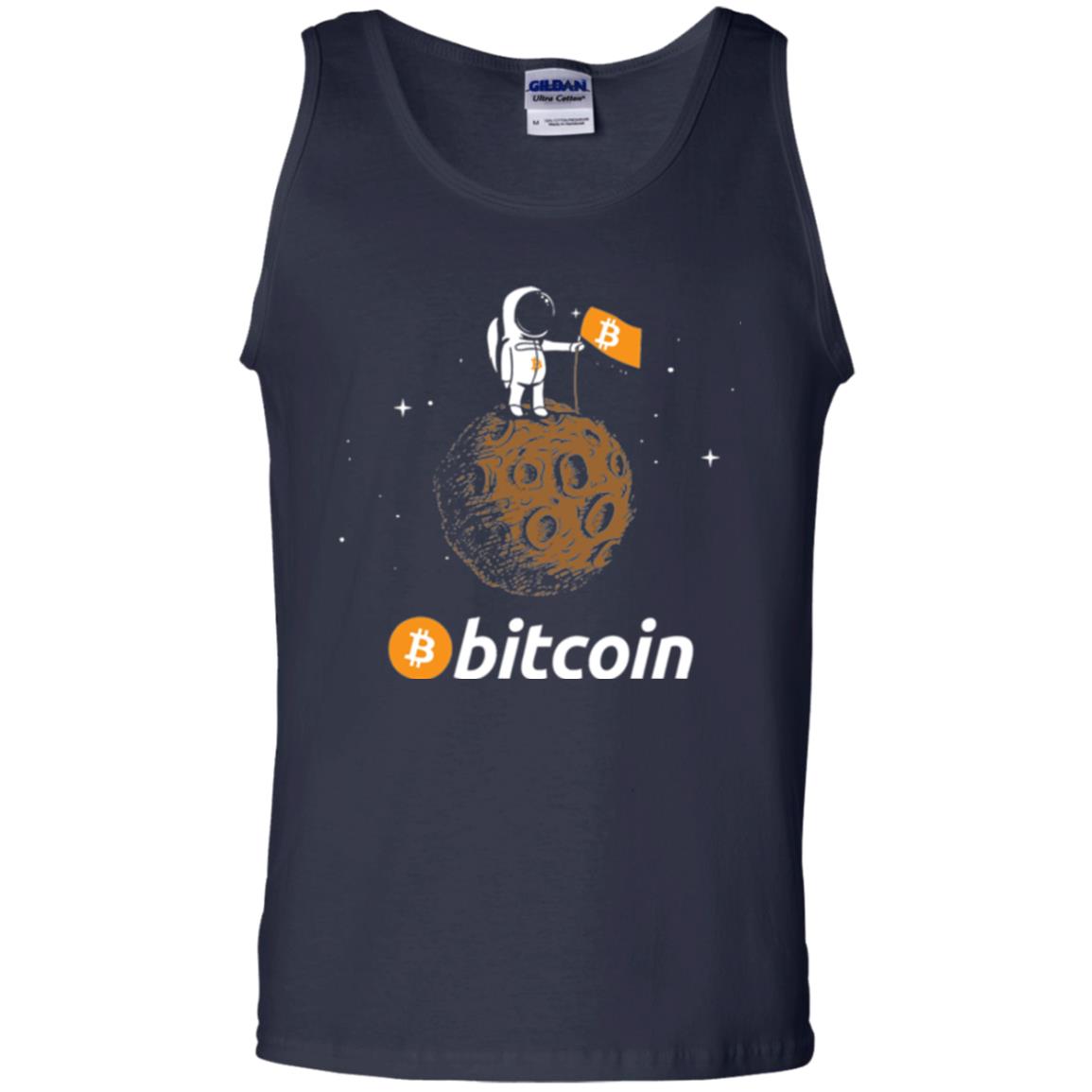 Bitcoin T-shirt Featuring Astronaut Navy