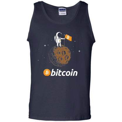 Bitcoin T-shirt Featuring Astronaut Navy