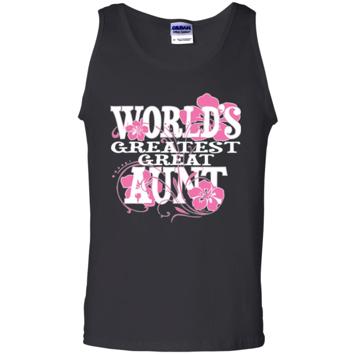Aunt T-shirt World_s Greatest Great Aunt Black
