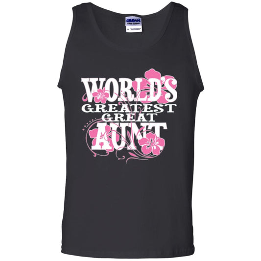 Aunt T-shirt World_s Greatest Great Aunt Black