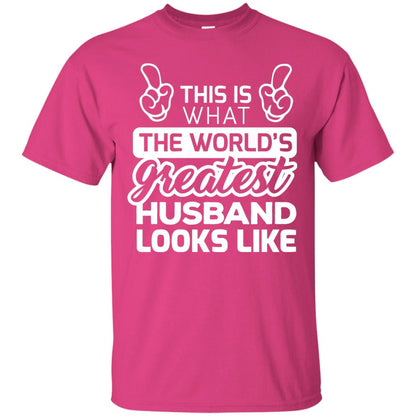 World_s Greatest Husband Best Husband Ever Looks Like T-shirt Heliconia