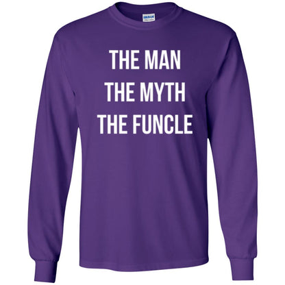 Uncle T-shirt The Man The Myth The Funcle Purple