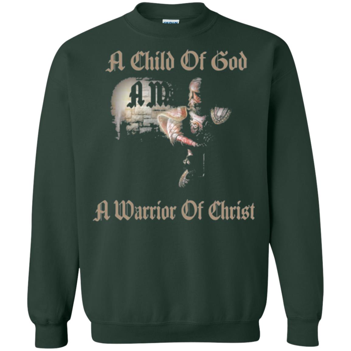 Crusader Knights Templar T-shirt A Child Of God Forest Green