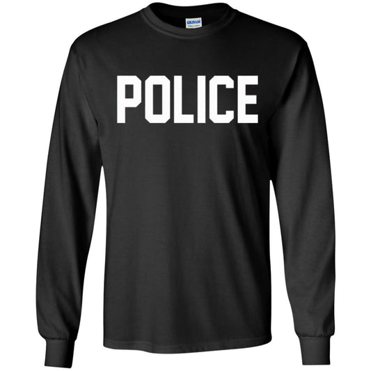 Police Halloween T-shirt Black