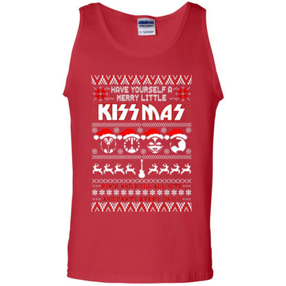 Christmas T-shirt Have Yourself A Merry Little Kissmas Red