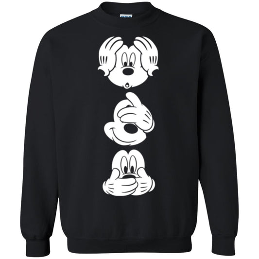 Cartoon T-shirt Disney Mickey Mouses Graphic Black