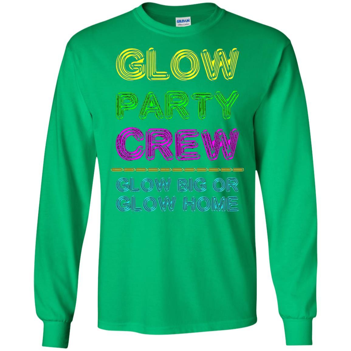 Funny Party T-shirt Glow Party Crew Irish Green