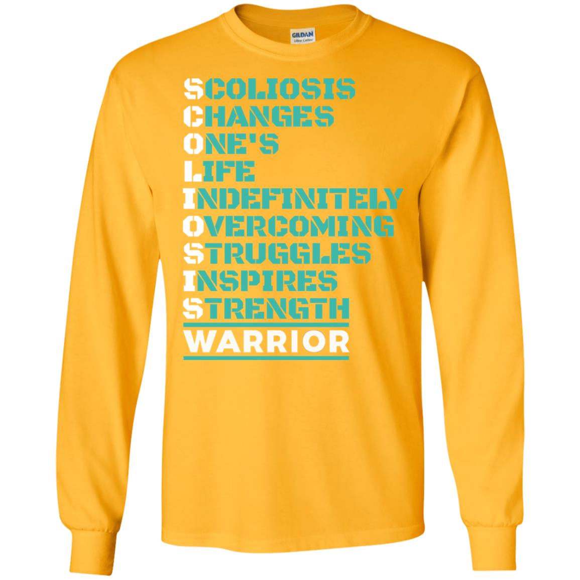 Changes One_s Life Indefinitely Overcoming Struggles Inspires Strength Coliosis Warrior Gold